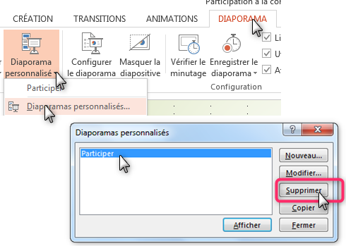 configurerPresenterDiaporama